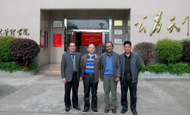 我院领导与Dasgupta教授合影